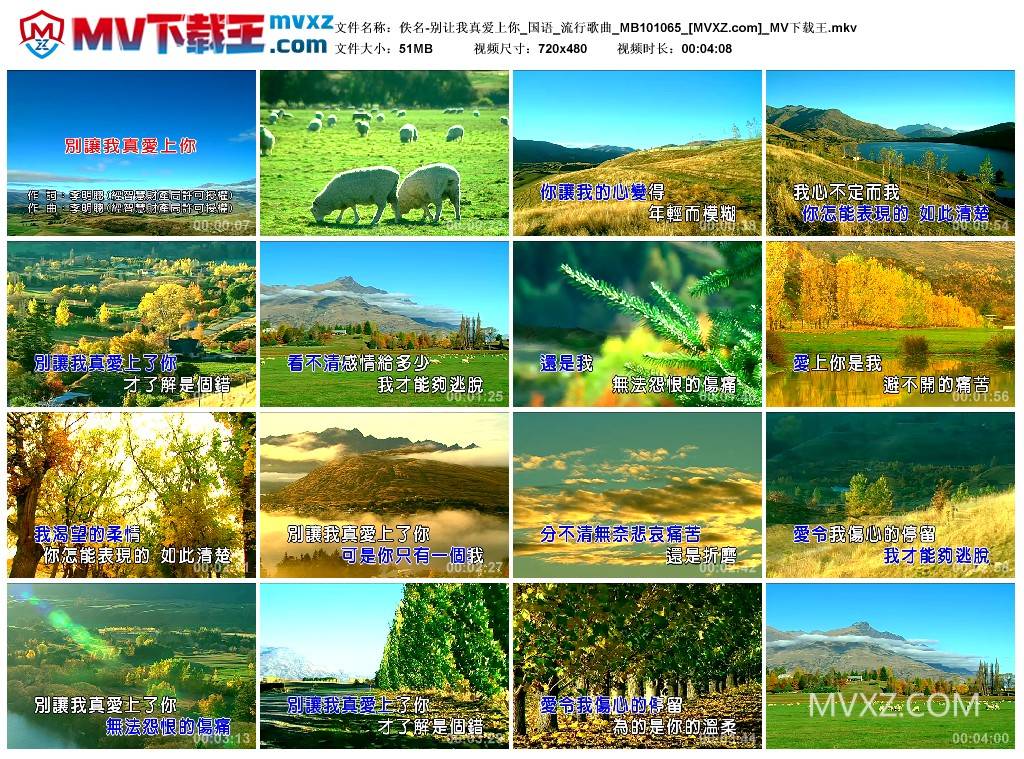 佚名-别让我真爱上你_国语_流行歌曲_MB101065